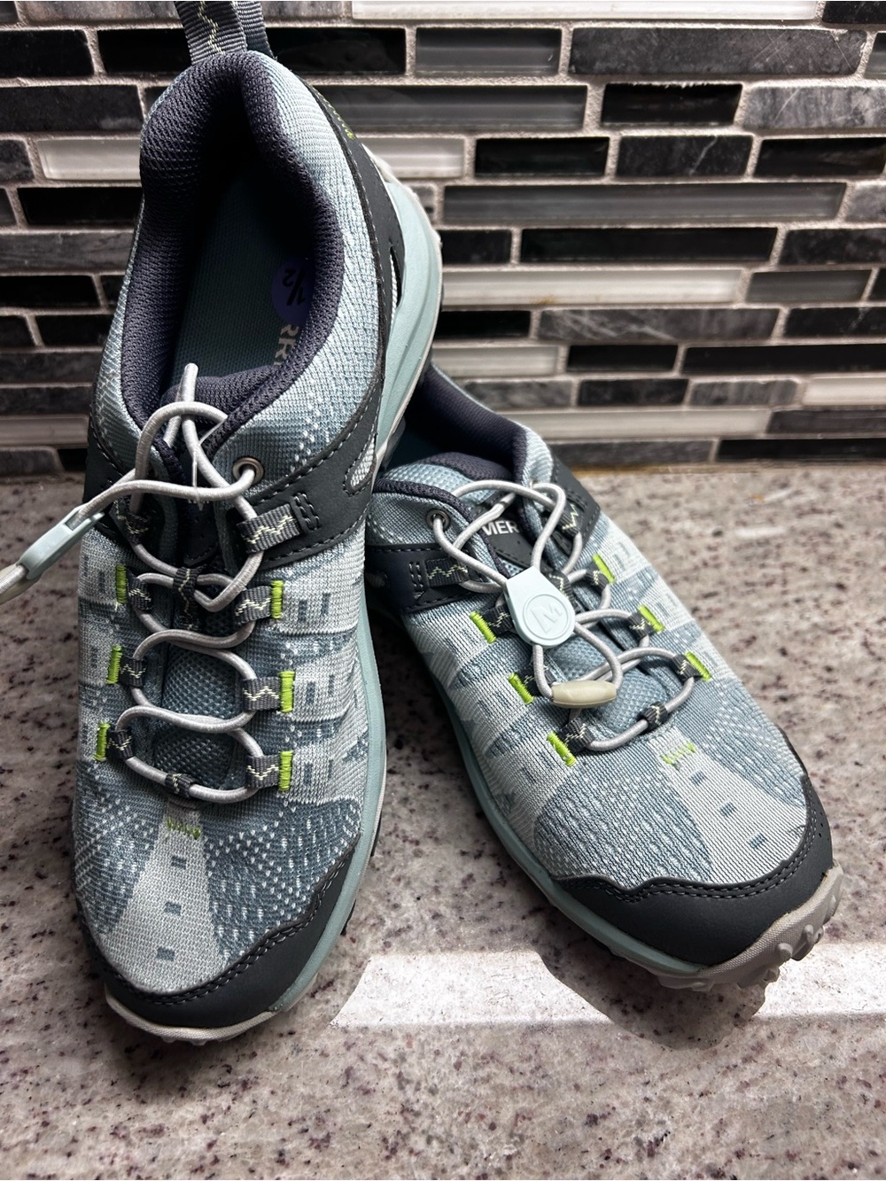 Merrell Women's Teal Blue Accentor 3 E mesh stretch Trail Sneakers size 8.5 NWOB - Picture 6 of 9